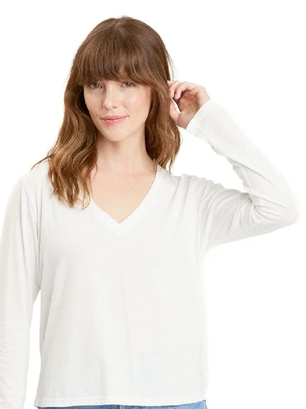 Ada Triblend Long Sleeve V-Neck Tee