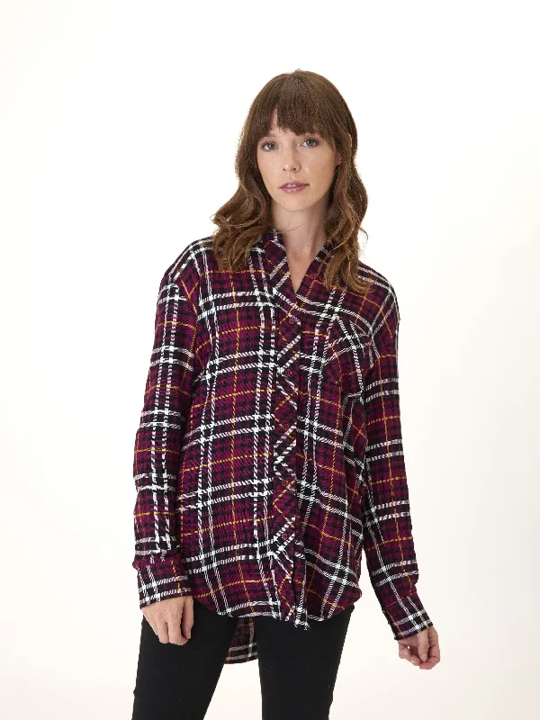 Marlow Woven Button-Up Plaid Shirt