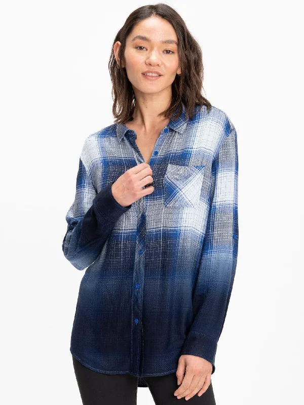 Marlow Woven Button-Up Plaid Shirt