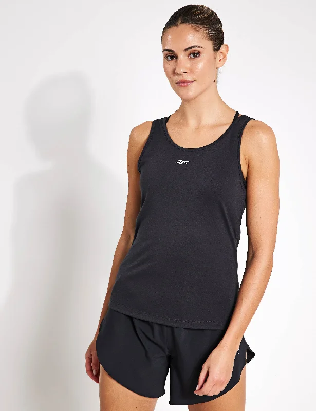 ID Train Supremium Tank Top - Night Black