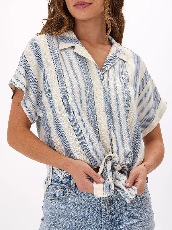 Sheena Woven Button Up