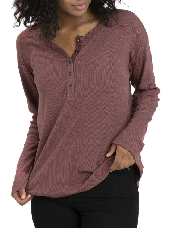 Ulla Feather Rib Long Sleeve Henley