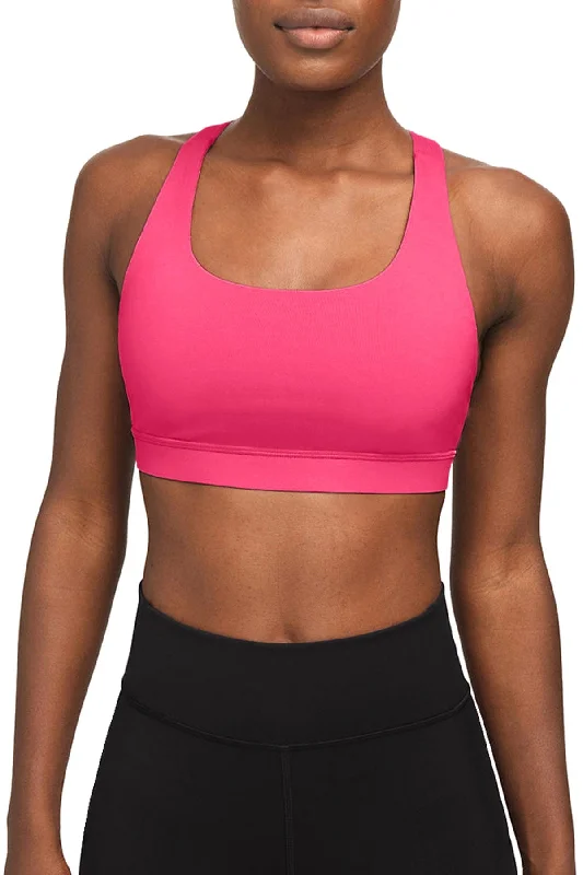 Neon Pink UV 50+ Stella Seamless Racerback Sport Yoga Bra - Women