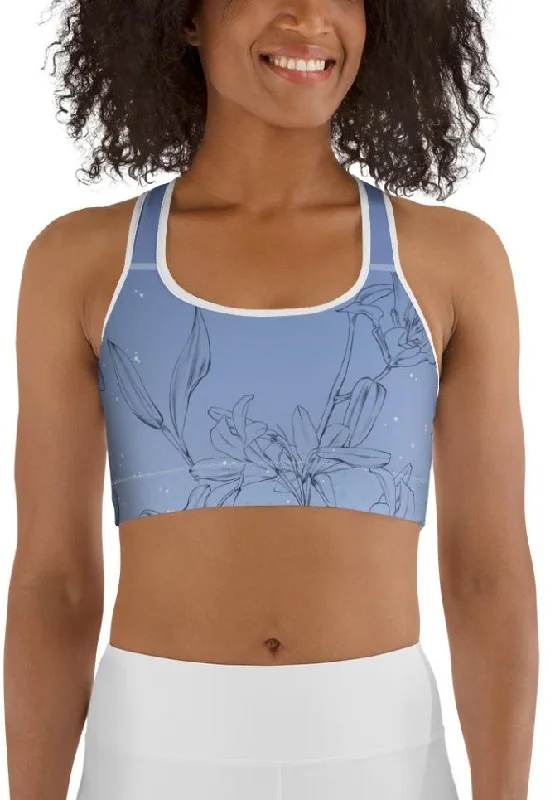 Soft Lilies Sports Bra