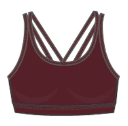 Wear It To Heart Strappy Bra - Burgundy Regen