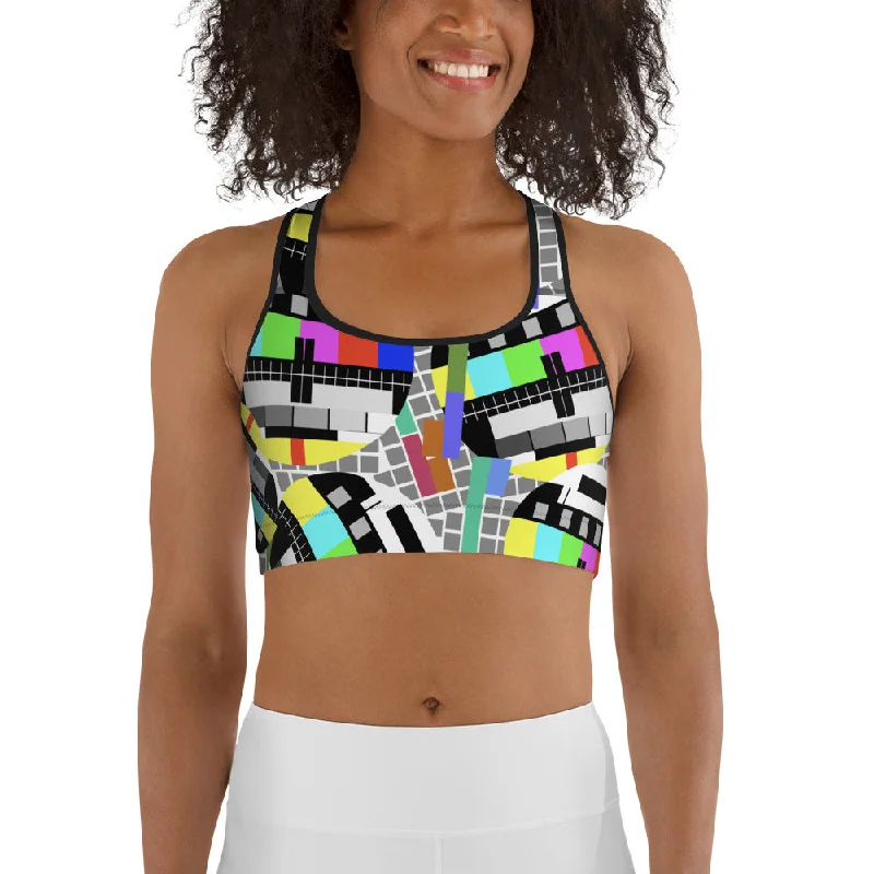 TV No Signal Sports Bra