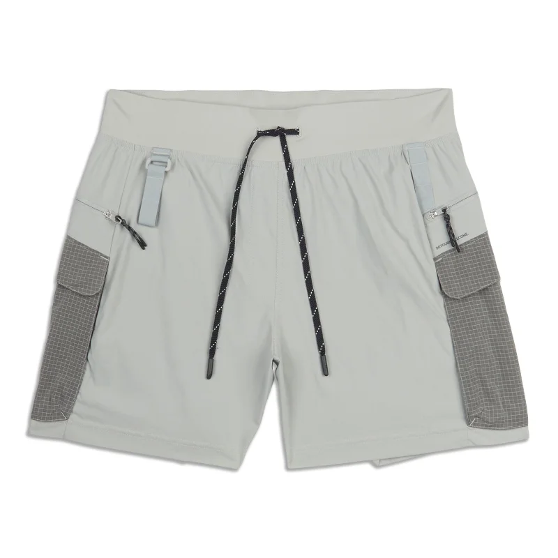 Multi-Pocket Cargo High-Rise Hiking Short