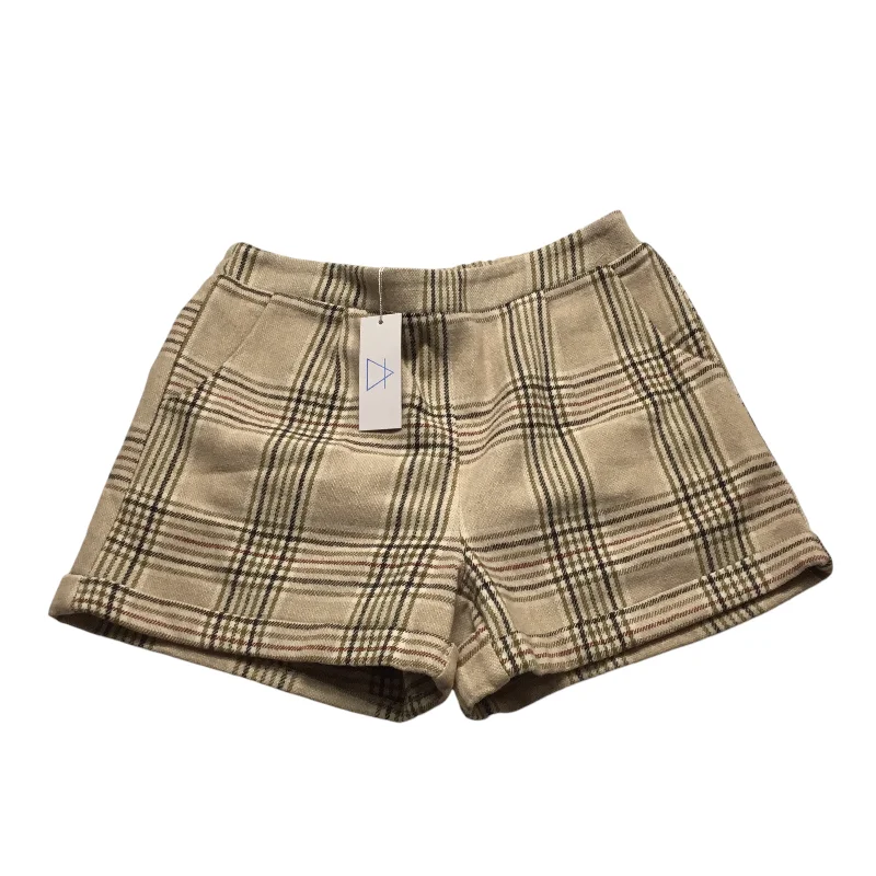 Shorts By Sage In Plaid Pattern, Size: L