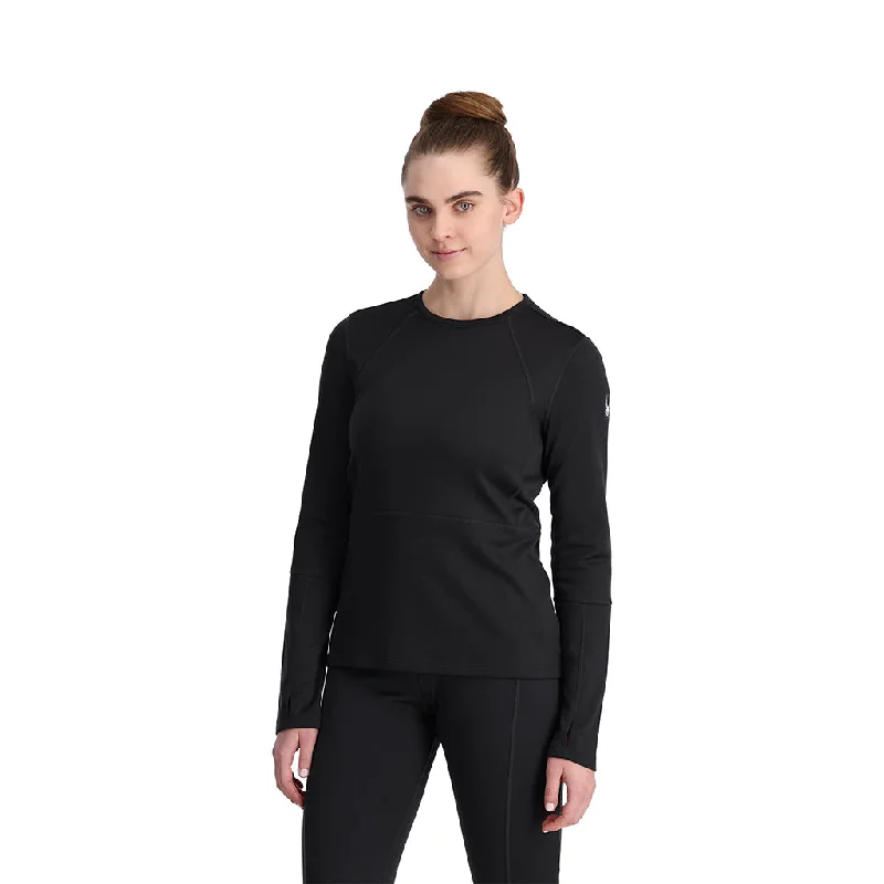 Womens Stretch Charger Crew - Black